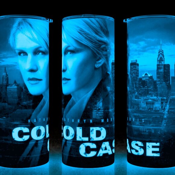 Glow in the Dark Cold Case Crime Drama TV Show Cup Mug Tumbler - Picture 1 of 4